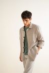 Relax Fit Polo Yaka Twill Blazer Ceket