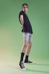 Skinny Fit Jean Bermuda Şort
