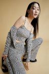Slim Fit Zebra Desenli Fitili Atlet