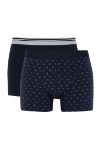 Defacto Fit Regular Fit Esnek Desenli 2'li Boxer
