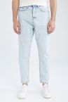 Loose Fit Normal Bel Kısa Paça Jean Pantolon
