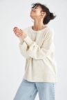Oversize Fit Bisiklet Yaka Kazak
