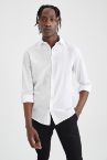 Slim Fit Basic Uzun Kollu Gömlek