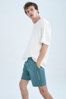 Slim Fit İnce Kumaş Pamuklu Penye Şort