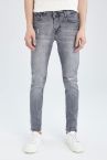 Super Skinny Normal Bel Dar Paça Yırtık Detaylı Jean Pantolon