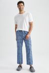 Defacto Fit Regular Fit Ekose Desenli Pijama Altı