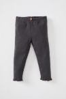 Kız Bebek Regular Fit Basic Esnek Belli Fitilli Kaşkorse Alt