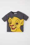 Erkek Bebek Lion King Lisanslı Regular Fit Bisiklet Yaka Kısa Kollu Tişört