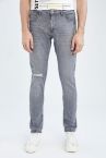 Skinny Comfort Fit Yırtık Detaylı Jean Pantolon