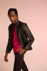 Slim Fit Dik Yaka Suni Deri Ceket