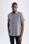 Regular Fit Polo Yaka Kısa Kollu Gömlek
