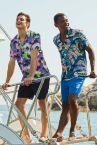 Coool Regular Fit Baskılı Viskon Kısa Kollu Hawaii Gömlek