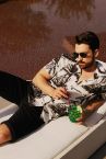 Regular Fit Baskılı Viskon Kısa Kollu Hawaii Gömlek