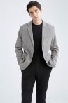 Modern Fit Astarlı Blazer Ceket