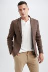 Modern Fit Astarlı Blazer Ceket