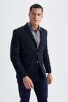 Slim Fit Astarlı Blazer Ceket
