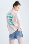 Coool Oversize Fit Bisiklet Yaka Sırt Baskılı Kısa Kollu Tişört