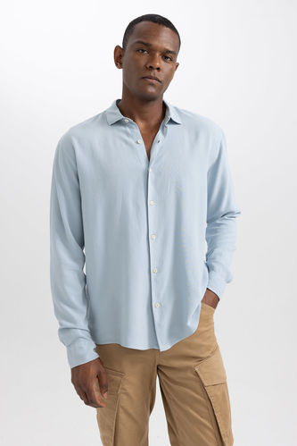 Regular Fit linen Long Sleeve Shirt
