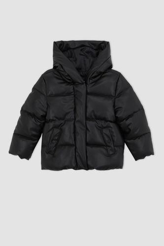 Girl Hooded Water Repellent Puffer Jacket