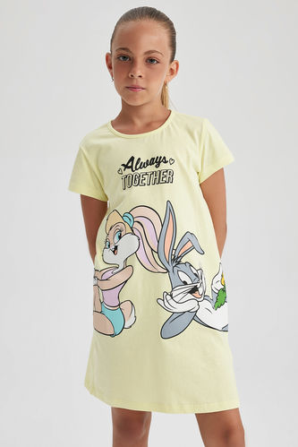 Kız Çocuk Looney Tunes Kısa Kollu Elbise