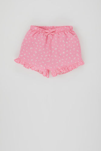 Baby Girl Regular Fit Floral Shorts
