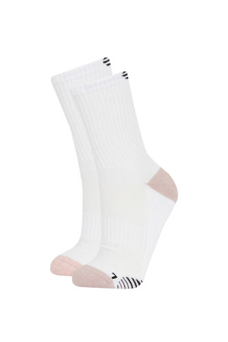 Kadın 2'li Pamuklu Havlu Çorap