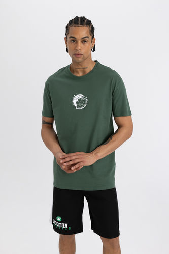 DeFactoFit NBA Boston Celtics Standard Fit Printed T-Shirt