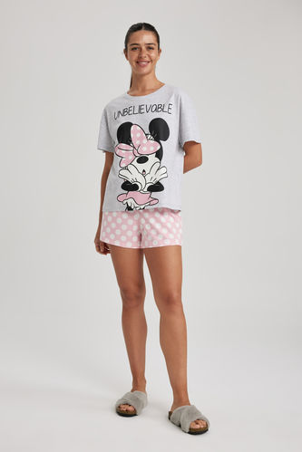 Fall in Love Disney Mickey & Minnie Kısa Kollu Takımı