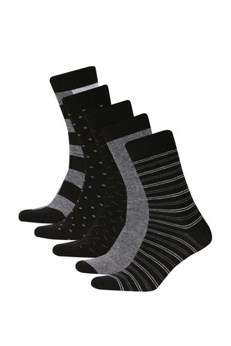 Man 5 Piece Cotton Long Socks