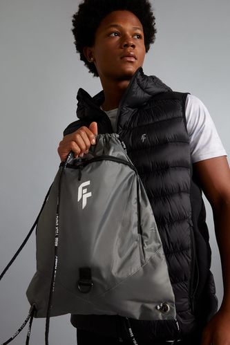 Man Waterproof Fabric Slogan Backpack
