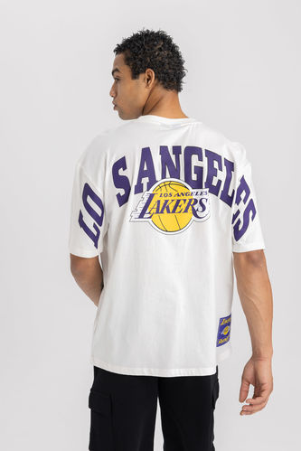 DeFactoFit NBA Los Angeles Lakers Oversize Fit T-Shirt