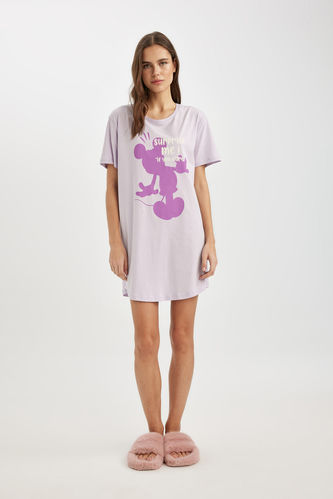 Chemise De Nuit à Manches Courtes Disney Mickey & Minnie Fall In Love