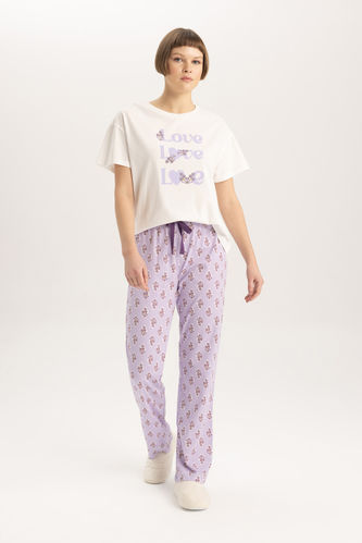 Fall in Love Regular Fit Kısa Kollu Pijama Takımı