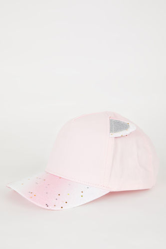Kız Çocuk 3D Pamuklu Cap Şapka