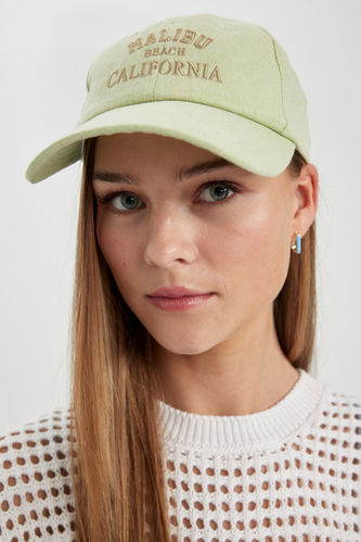 Woman linen Embroidered Hat