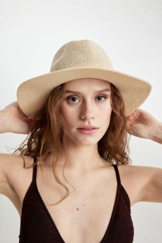 Beige Woman Woman Straw Hat Defacto