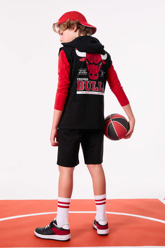 Erkek Çocuk NBA Chicago Bulls Kapüşonlu Atlet