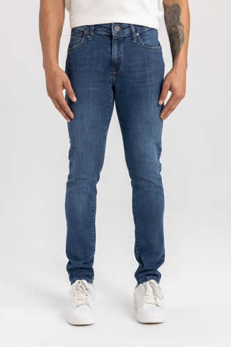 Pantalon Jean Carlo Skinny Taille Normale et Jambe Extra-Étroite
