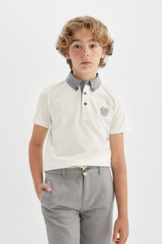 Erkek Çocuk Regular Fit Polo Yaka Kısa Kollu Polo Tişört