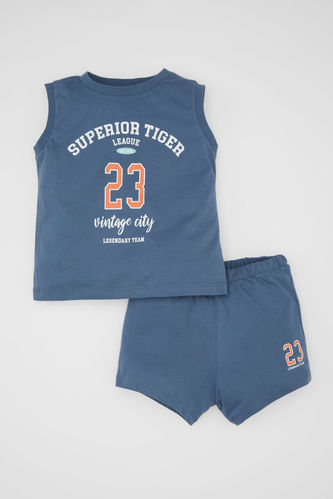 Baby Boy Printed T-Shirt Shorts 2 Piece Set