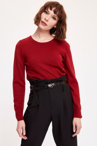Regular Fit Bisiklet Yaka Kazak