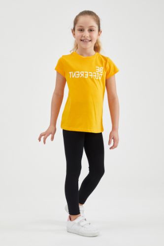 Kız Çocuk Slim Fit Bilek Boy Tayt