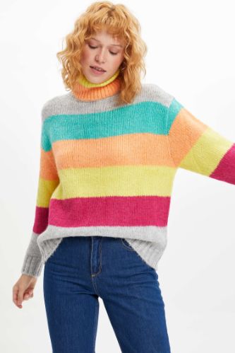 Oversize Fit Degaje Yaka Tunik