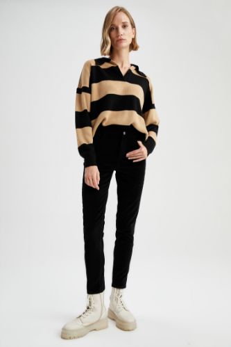 Kadife Skinny Fit Pantolon