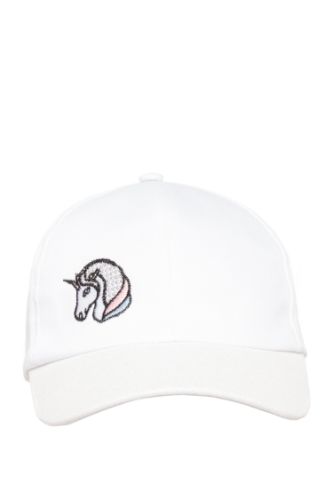 Unicorn Baskılı Kız Çocuk Şapka