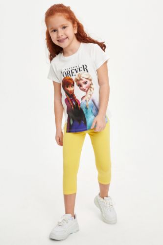 Kız Çocuk Slim Fit Kapri Boy Tayt