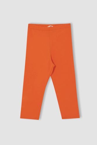Kız Çocuk Slim Fit Kapri Boy Tayt