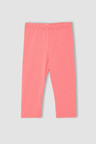Kız Çocuk Slim Fit Kapri Boy Tayt