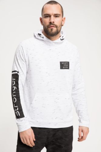 Baskılı Kapüşonlu Sporcu Sweatshirt