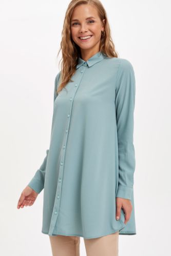 Relax Fit Gömlek Yaka Tunik